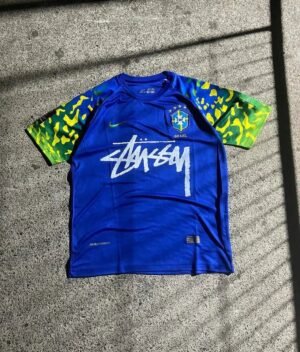 Brazil X Stussy Blue Jersey