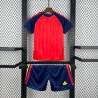 2025/12/1000016584.jpg 2026 World Cup Spain Home Kids Kit